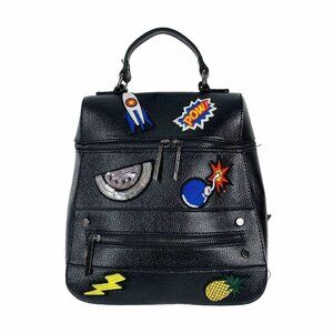 Dream Control Black Backpack Purse Girl Power Patches Cute Goth Anime Cosplay